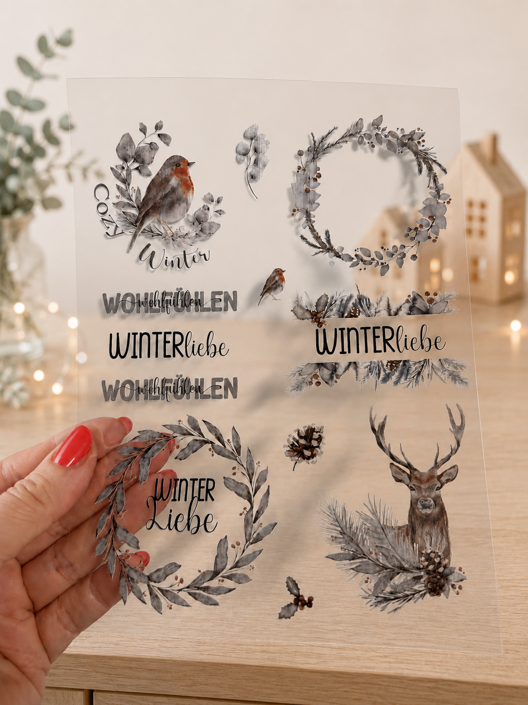 Rub-On Sticker Winter Nr. 1