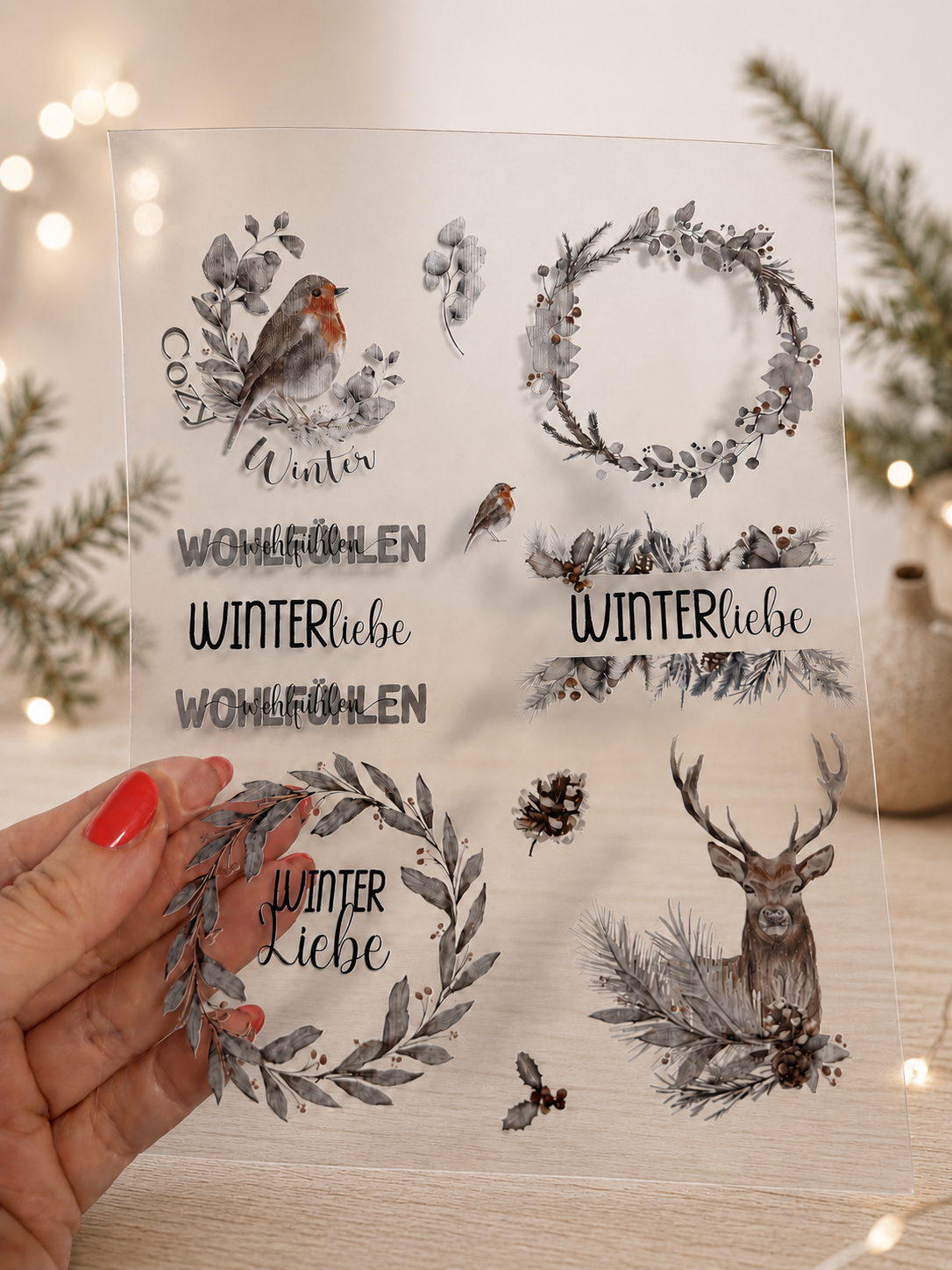 Rub-On Sticker Winter Nr. 1