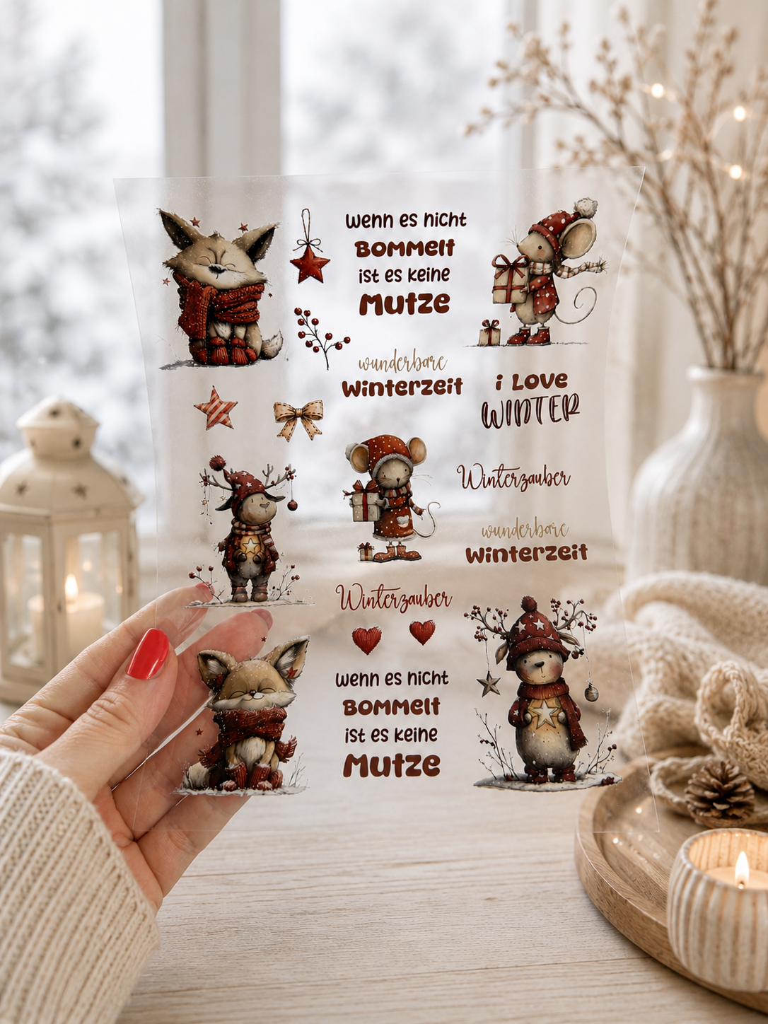 Rub-On Sticker Winter Nr. 3