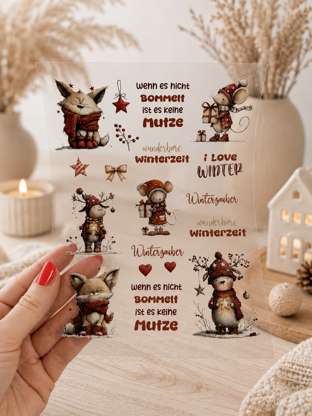Rub-On Sticker Winter Nr. 3