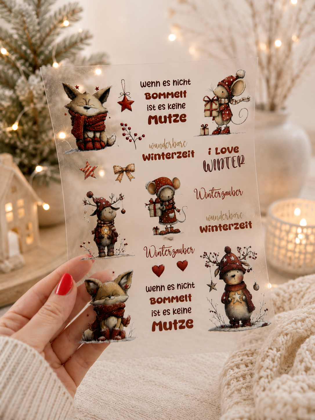 Rub-On Sticker Winter Nr. 3