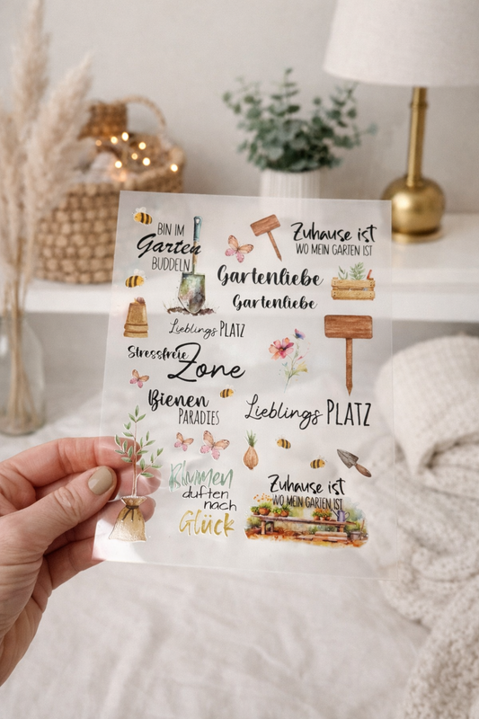 Rub-On Sticker Garten