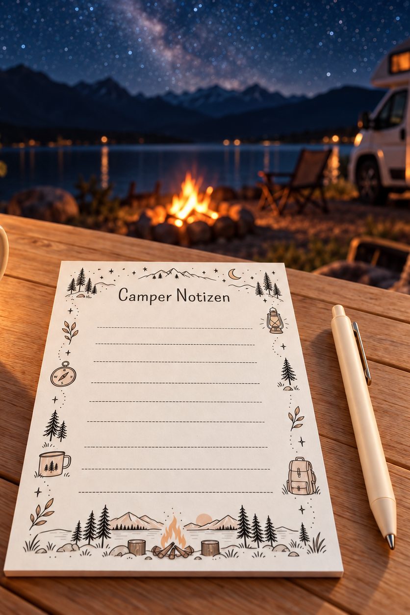 Block Camper Notizen A6 I 50 Blatt