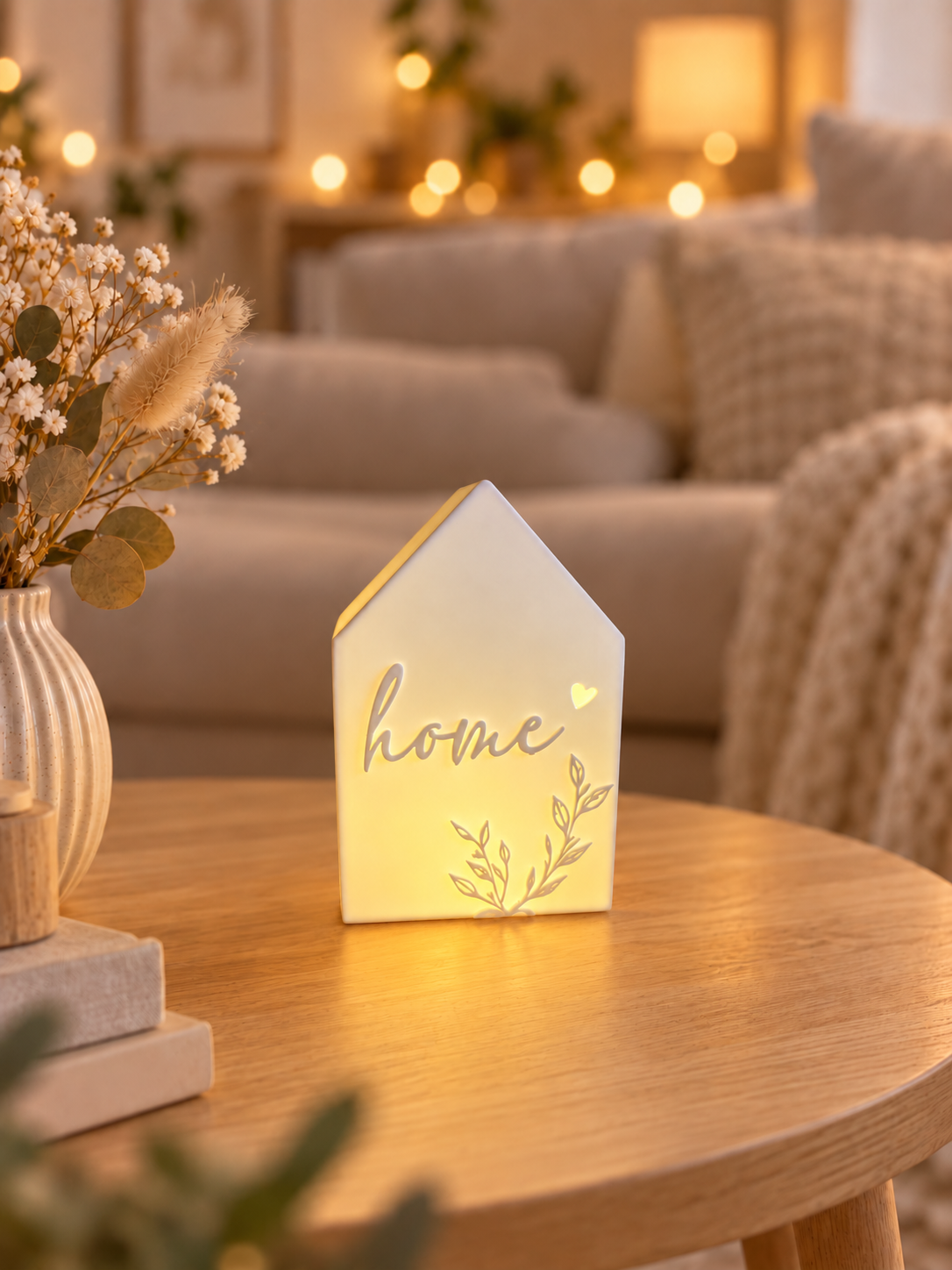 3D-Druckdatei - Teelichthaus - home