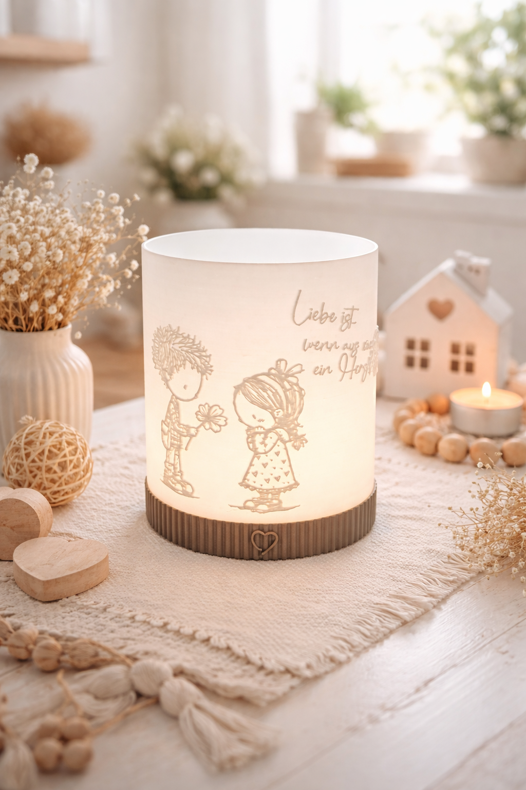 3D-Druckdatei - Windlicht - Liebe ist...