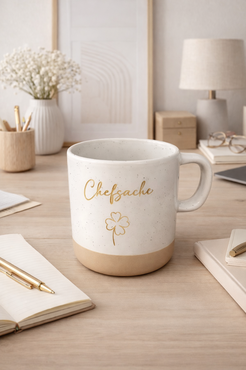 "Chefsache" Handgetöpferte Tasse