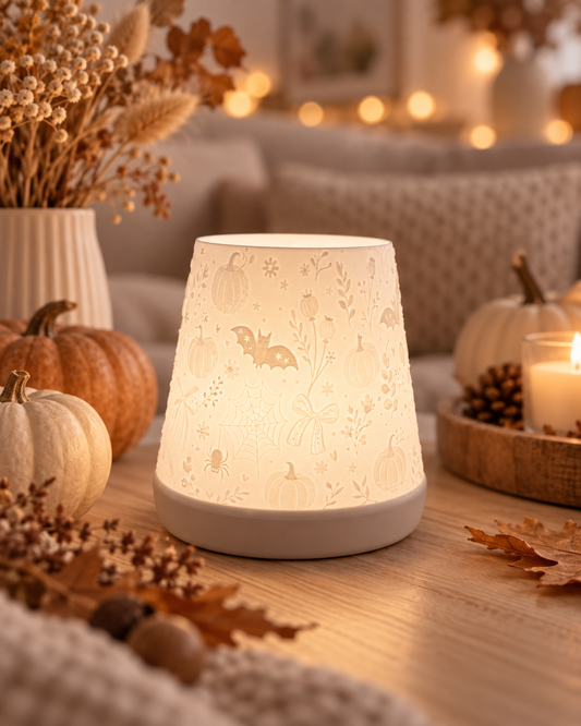 Windlicht - Herbst Halloween Kegel