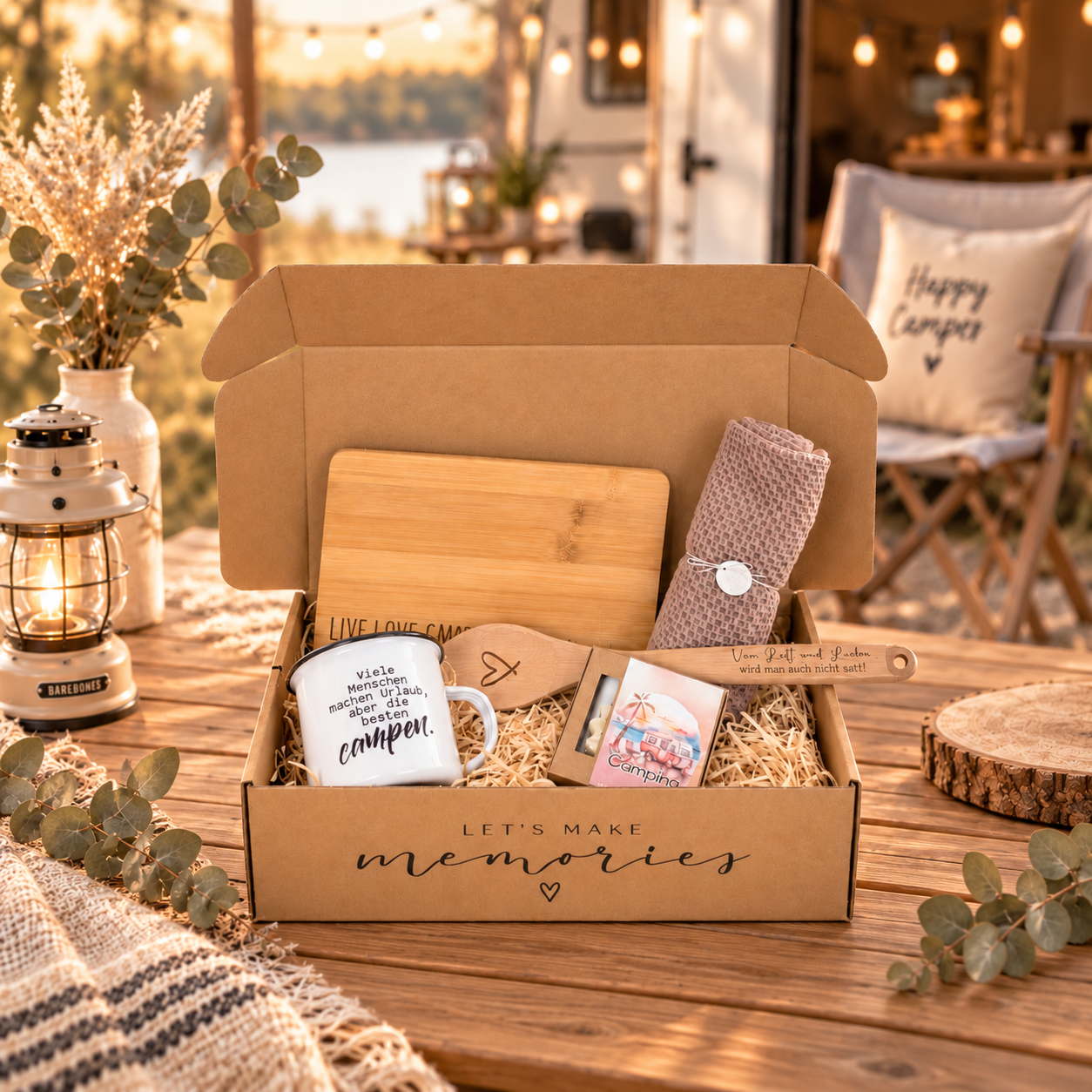 Camping Geschenkbox "Happy Camper"