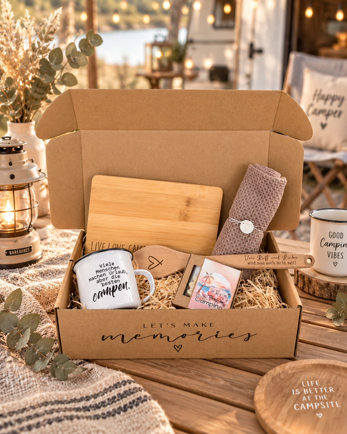 Camping Geschenkbox "Happy Camper"