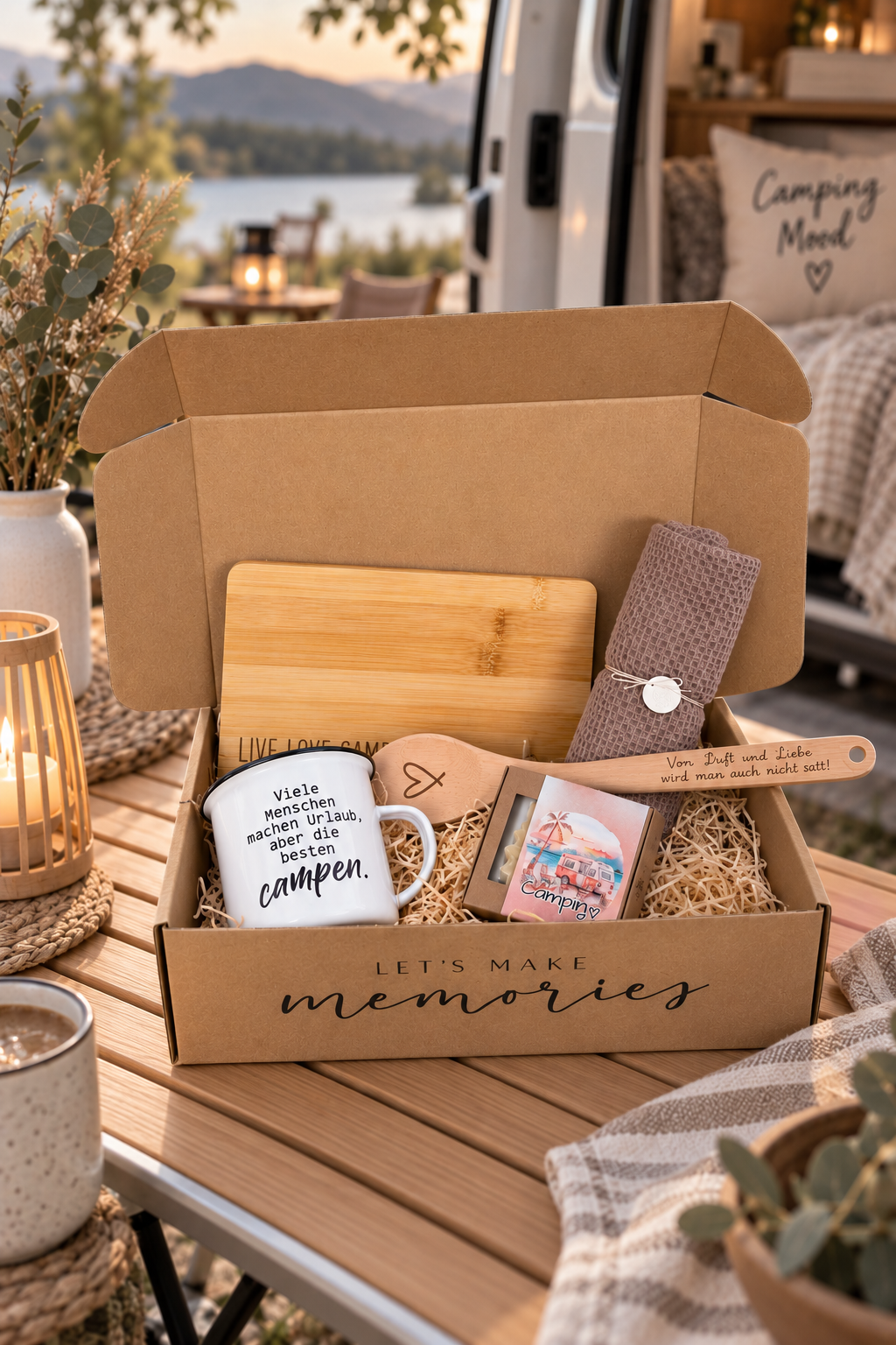 Camping Geschenkbox "Happy Camper"