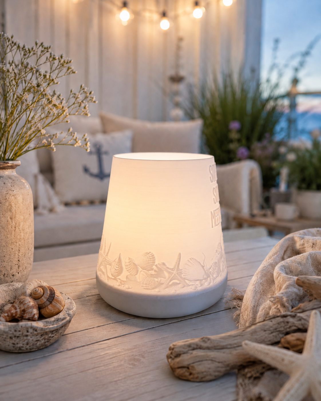 3D-Druckdatei - Windlicht - Sommer Sonne Meerweh