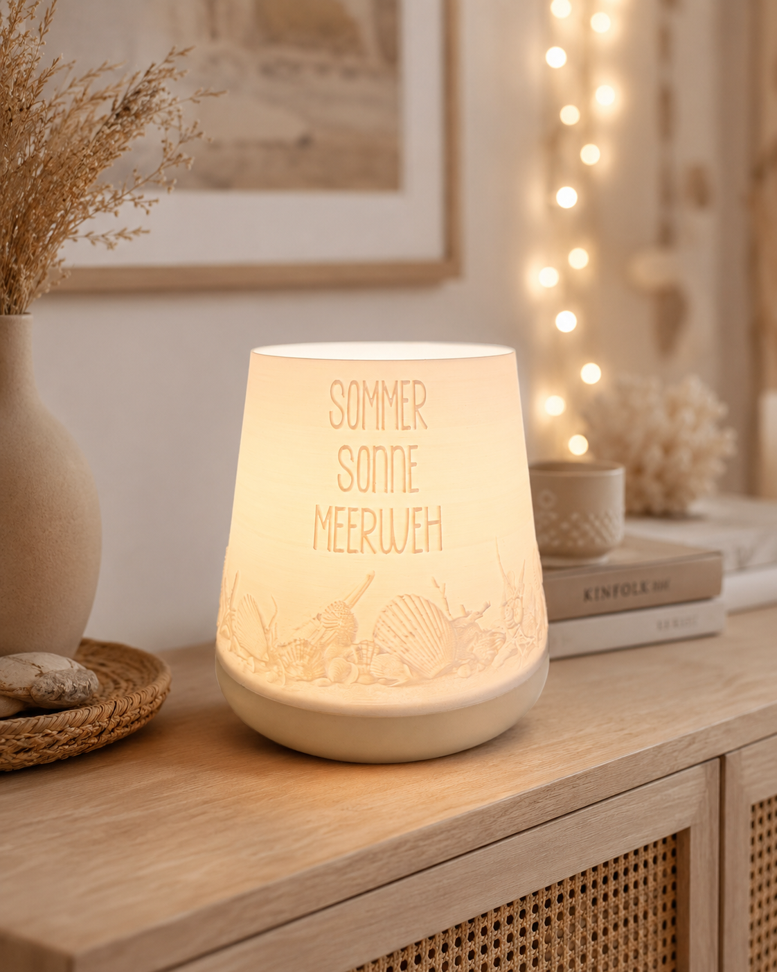 3D-Druckdatei - Windlicht - Sommer Sonne Meerweh