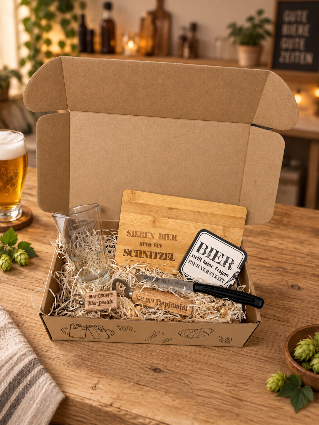 Geschenkbox für Bierfreunde und Bierliebhaber