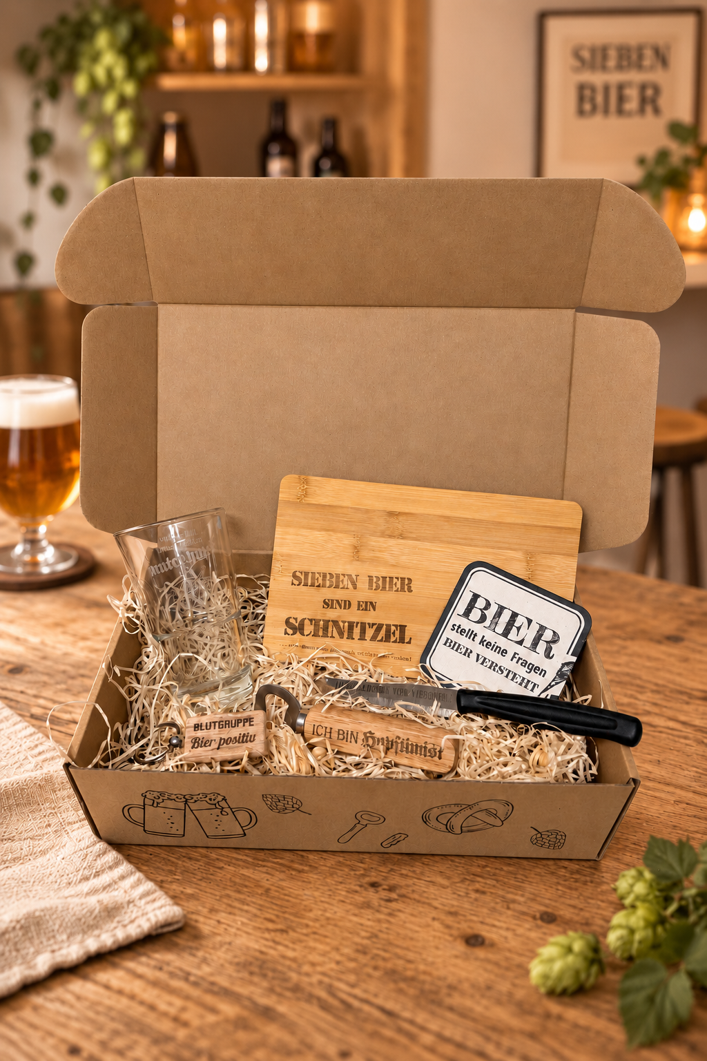 Geschenkbox für Bierfreunde und Bierliebhaber
