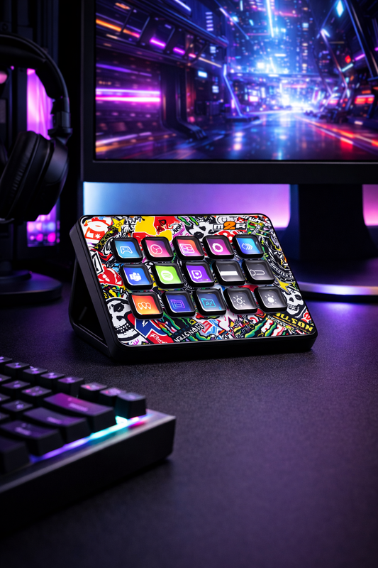 Stream Deck MK2 Cover | STICKER BOMB | Mach dein Stream Deck zu deinem eigenen