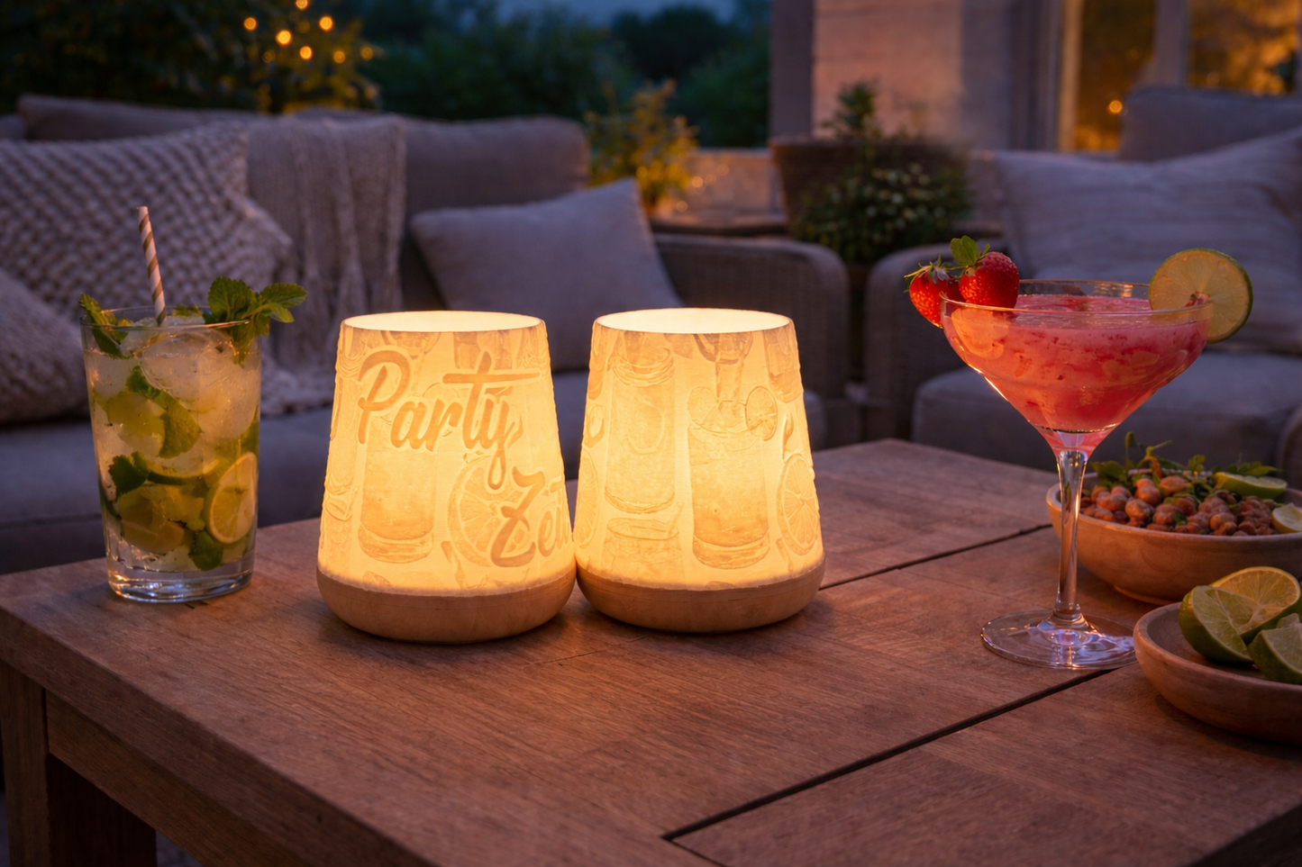 3D-Druckdatei - Windlicht - Party Zeit