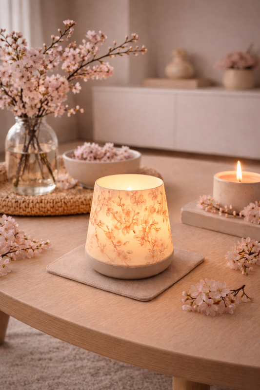 3D-Druckdatei - Windlicht - Kirschblüten
