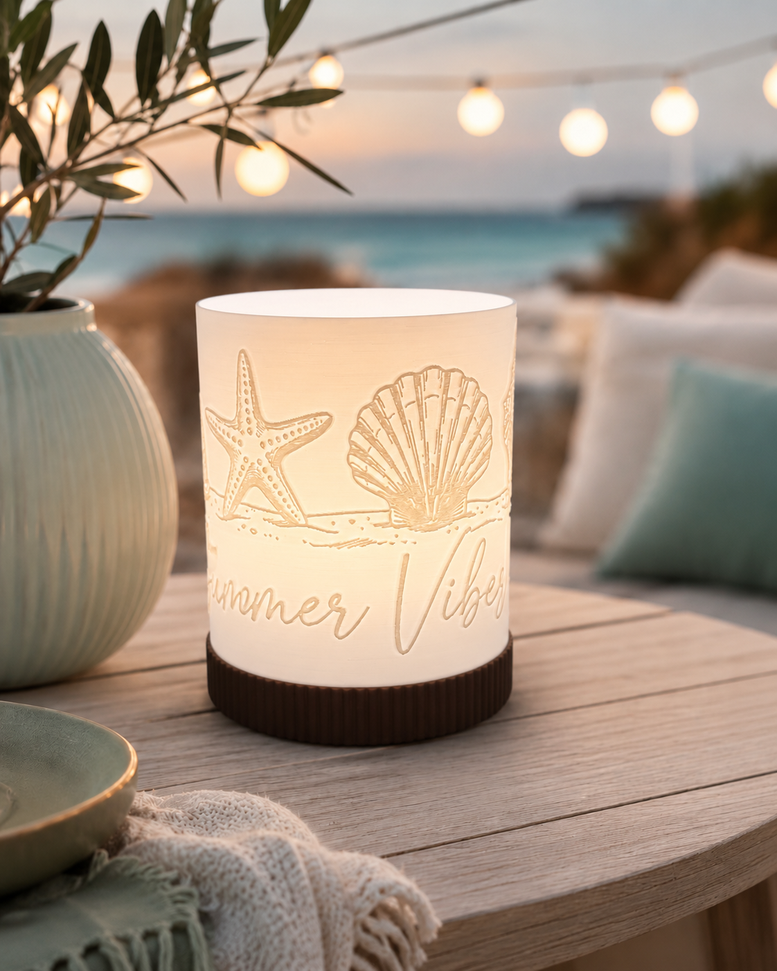 3D-Druckdatei - Windlicht -  Summervibes