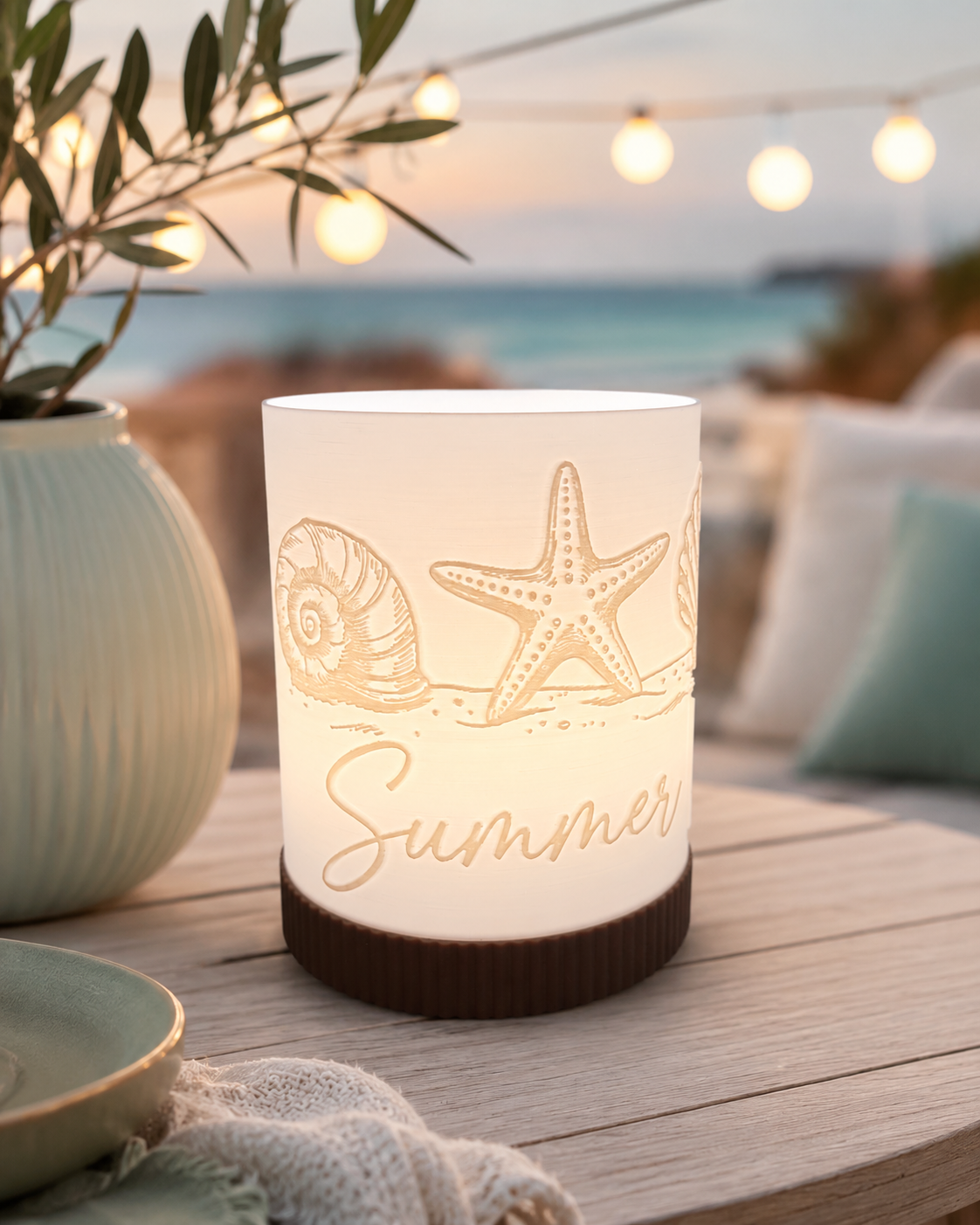 3D-Druckdatei - Windlicht -  Summervibes