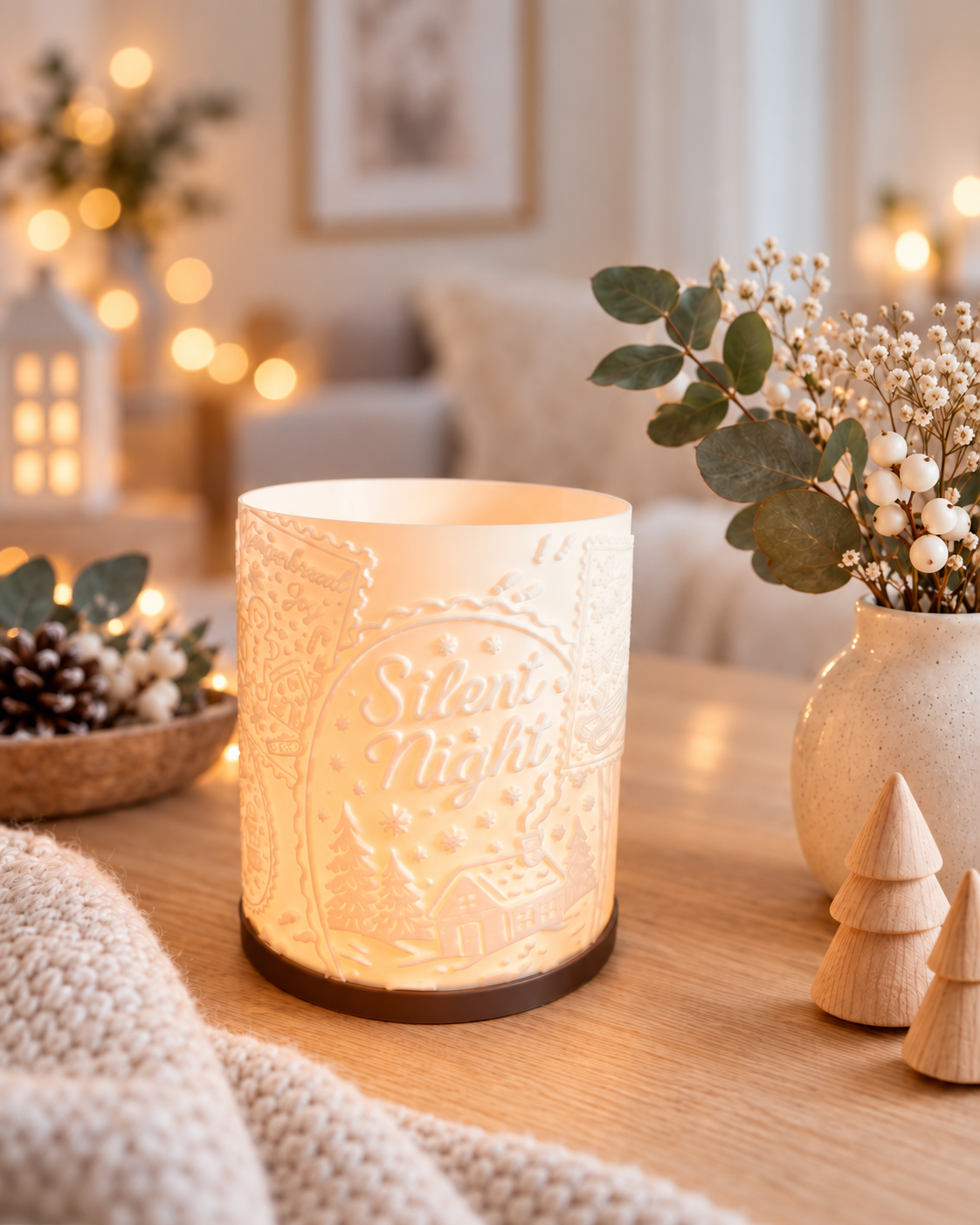 3D-Druckdatei - Windlicht - Weihnachts-Briefmarken