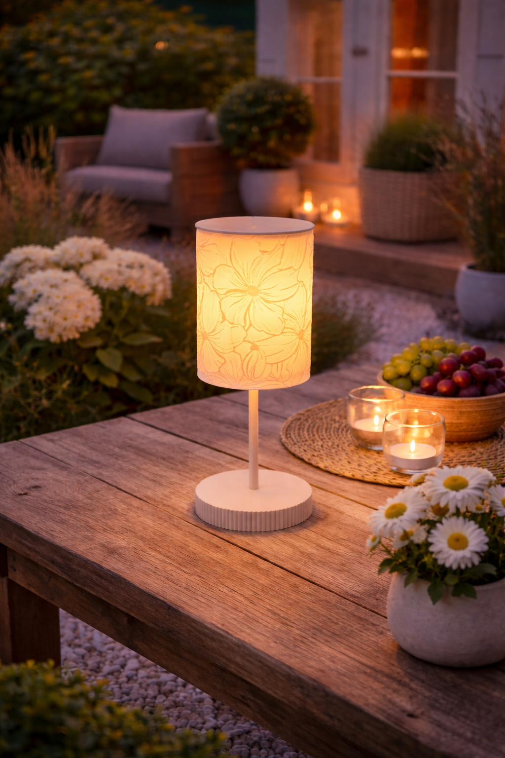 3D-Druckdatei - Windlicht - Flower - STL + 3MF - Deko  Solarlampe - Garten - LED-Licht