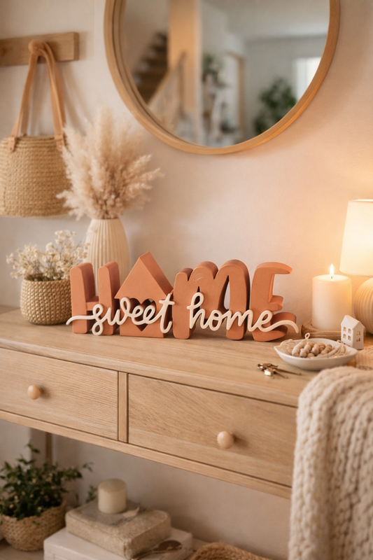 HOME sweet home Deko Schriftzug in 3D