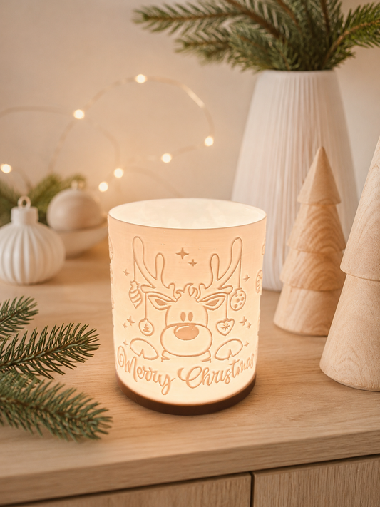 3D-Druckdatei - Windlicht - Merry Christmas