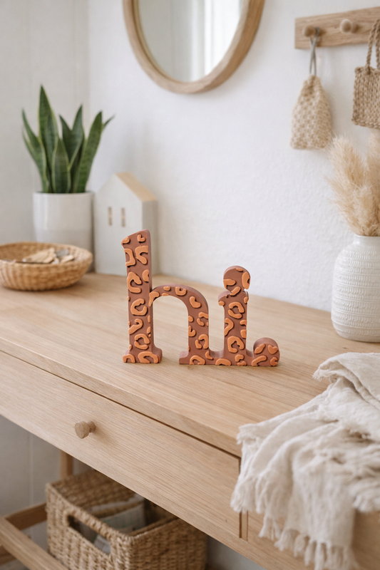 hi "Leomuster" Deko Schriftzug in 3D