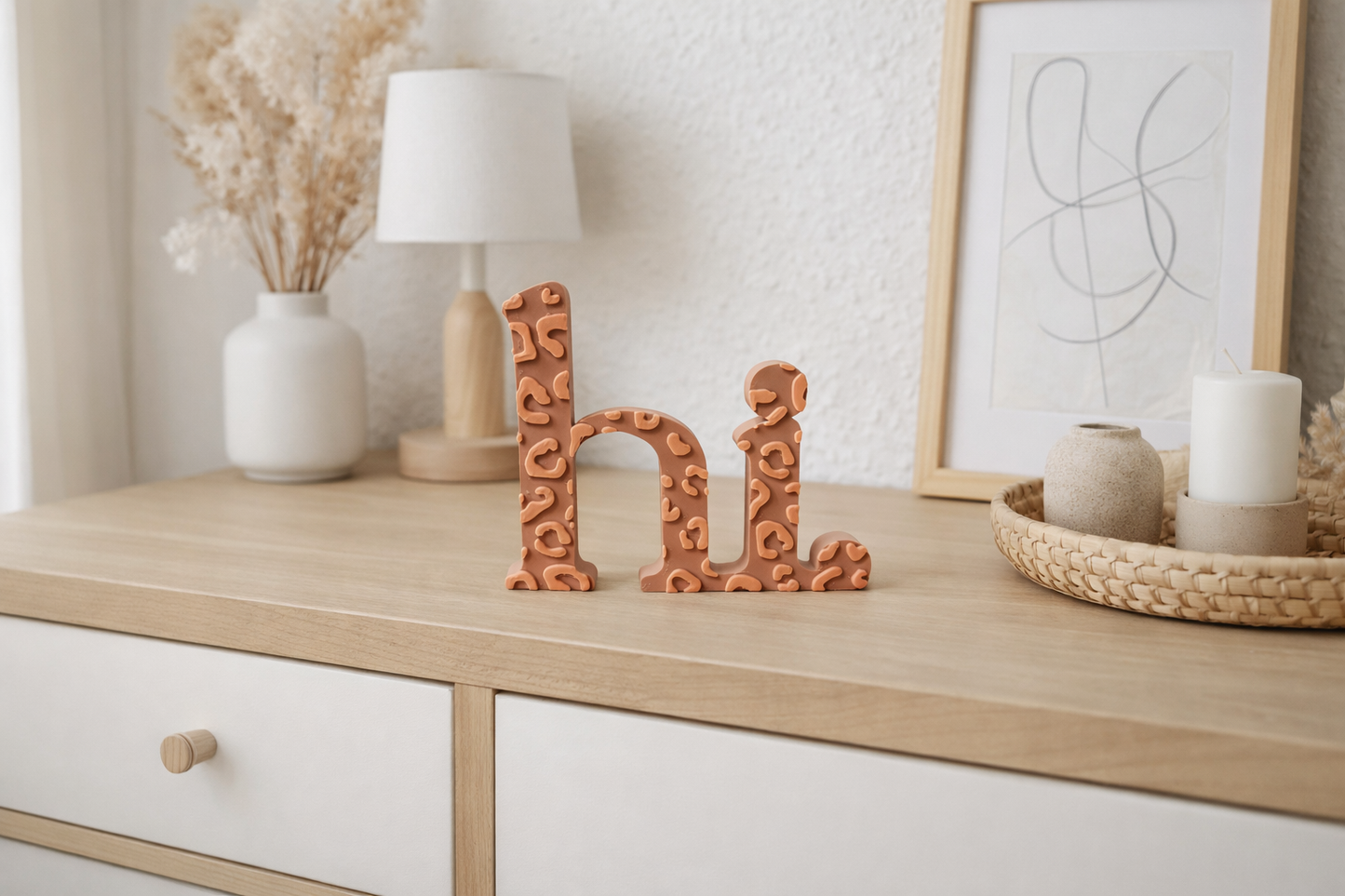hi "Leomuster" Deko Schriftzug in 3D