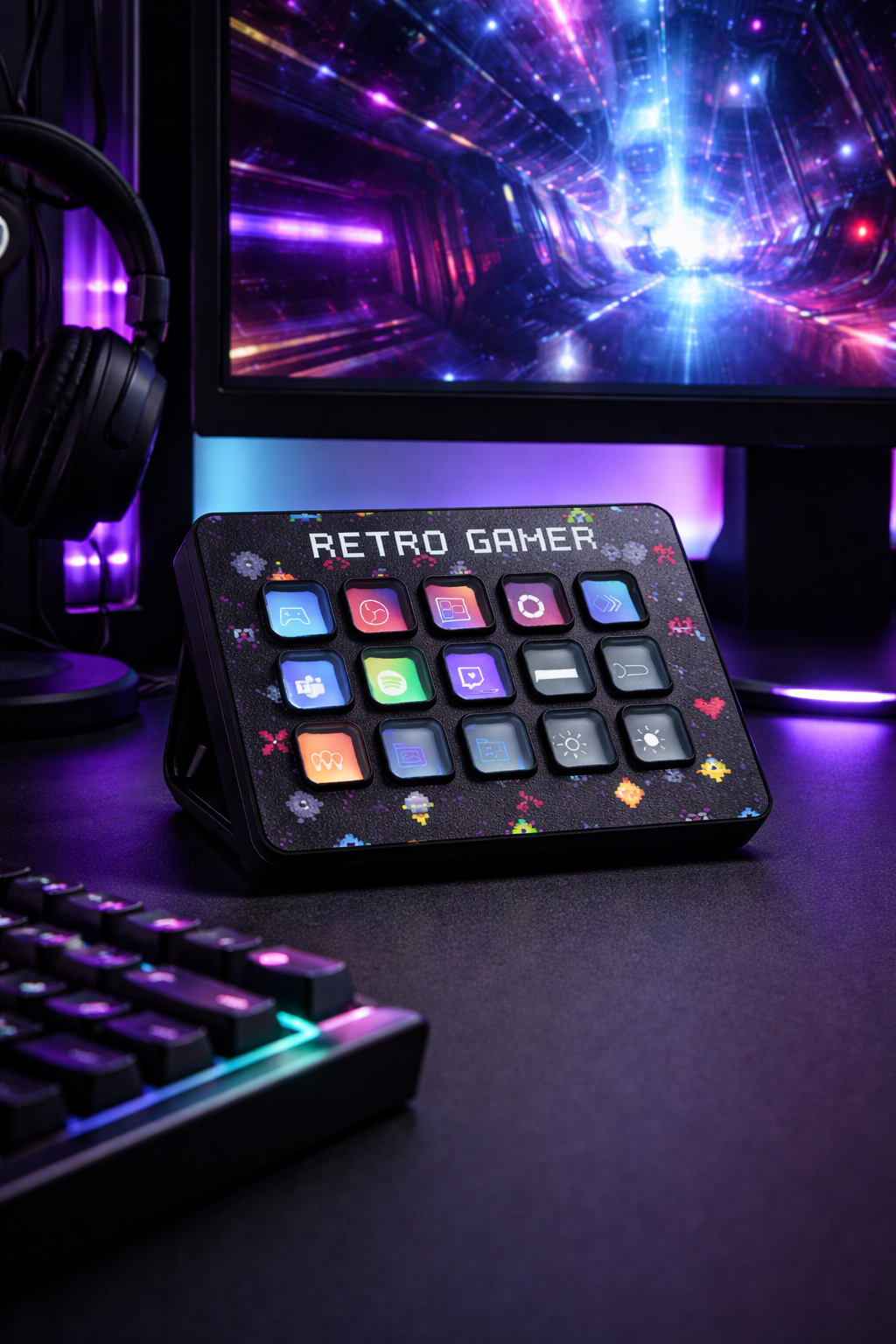 Stream Deck MK2 Cover | RETRO GAMER | Mach dein Stream Deck zu deinem eigenen