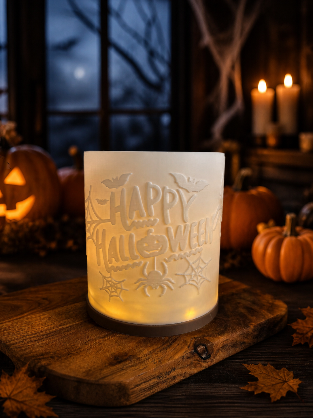 3D-Druckdatei - Windlicht - Halloween