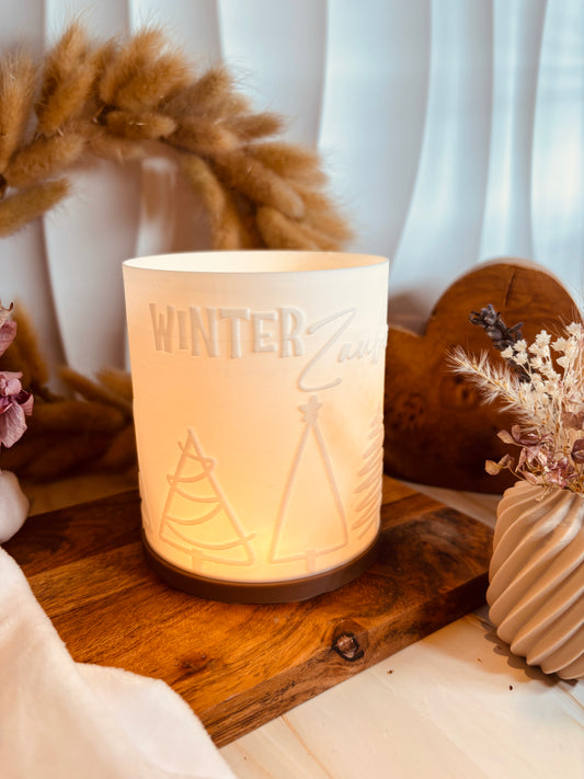 3D-Druckdatei - Windlicht - Winterzauber