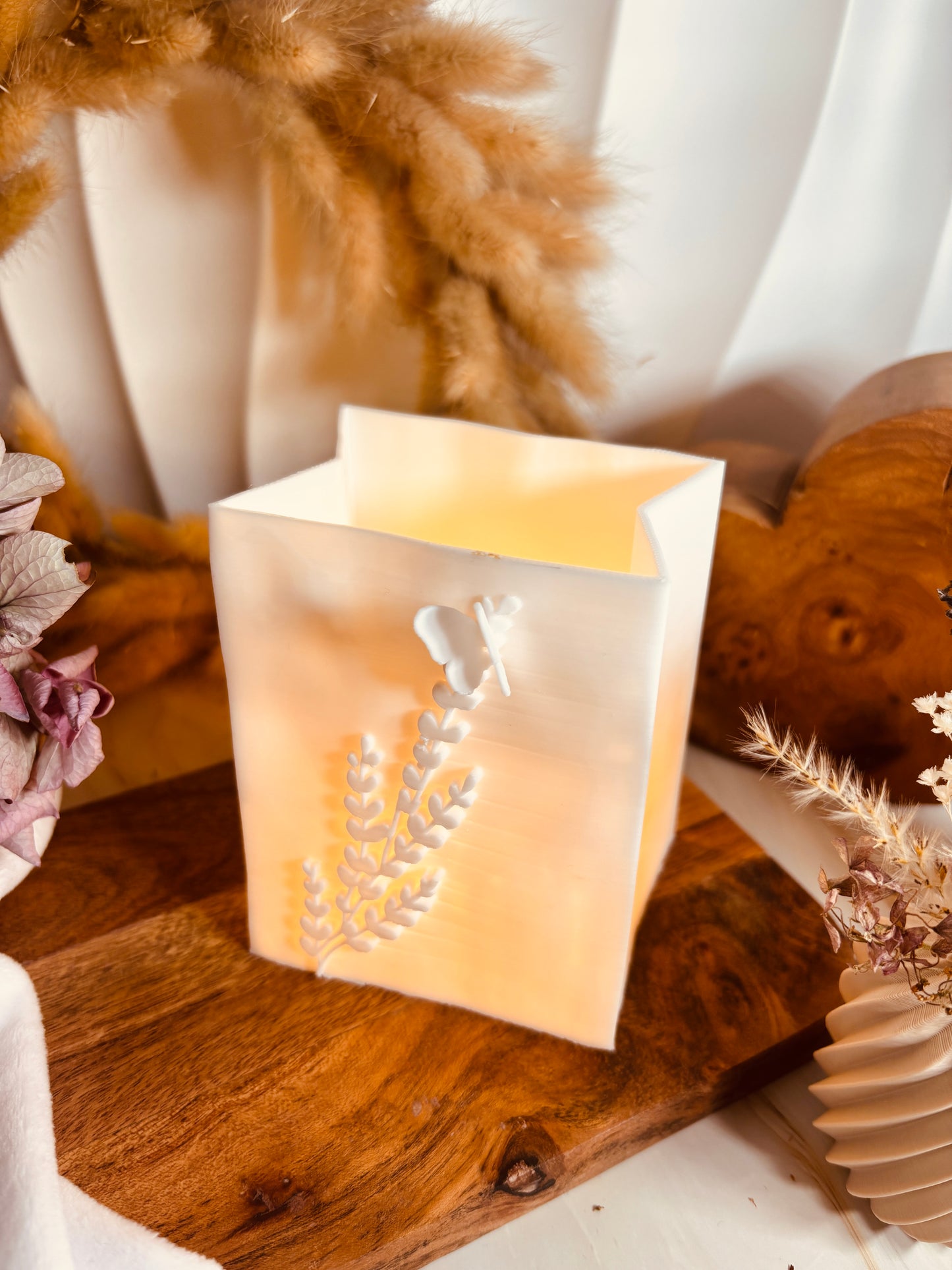 3D-Druckdatei - Windlicht - Papiertüte - Schmetterling 3D