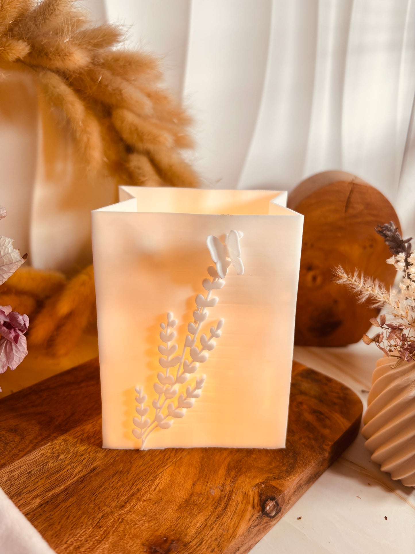 3D-Druckdatei - Windlicht - Papiertüte - Schmetterling 3D