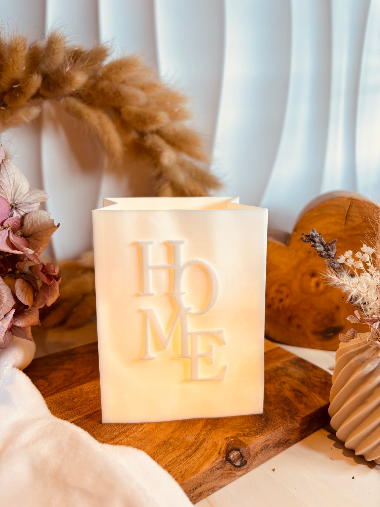 3D-Druckdatei - Windlicht - Papiertüte - HOME