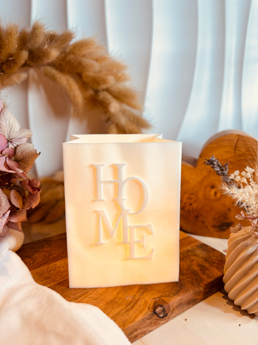 3D-Druckdatei - Windlicht - Papiertüte - HOME