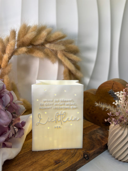 3D-Druckdatei - Windlicht - Papiertüte - Lichtlein