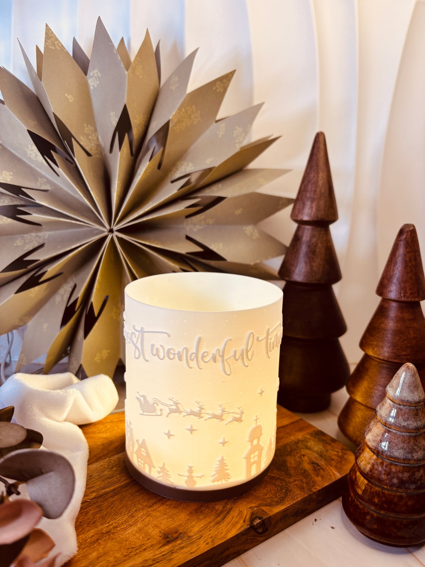 3D-Druckdatei - Windlicht - wonderful time