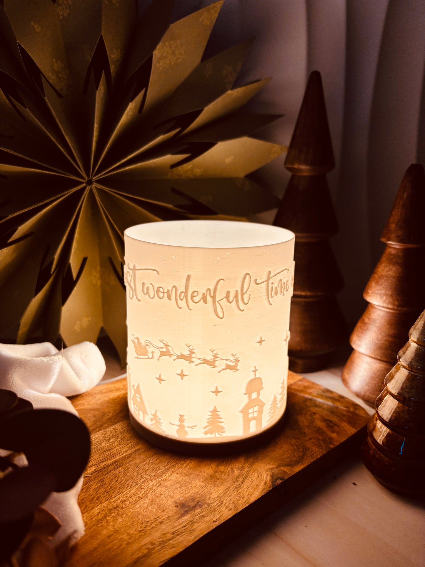 3D-Druckdatei - Windlicht - wonderful time