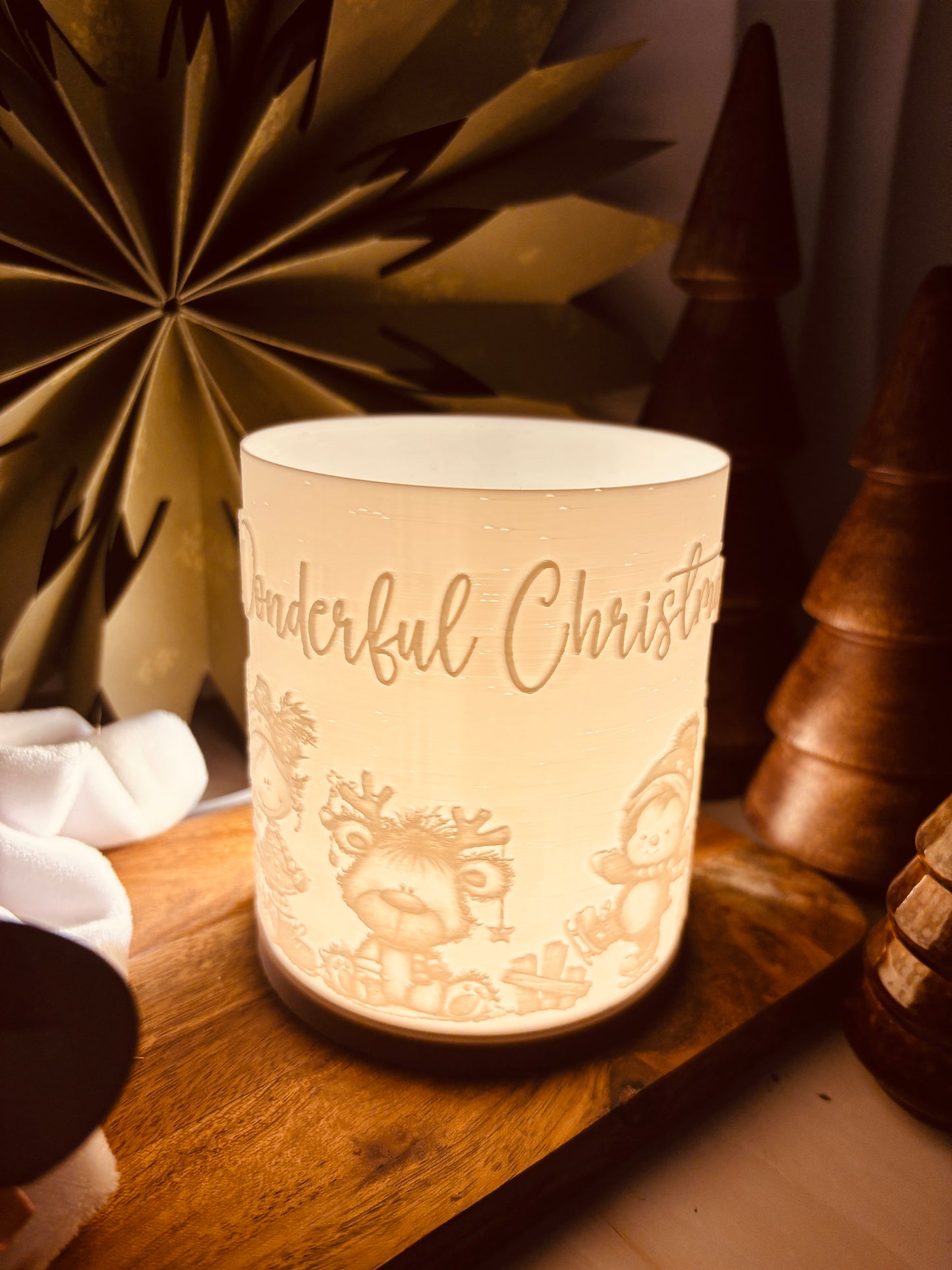 3D-Druckdatei - Windlicht - wonderful christmas