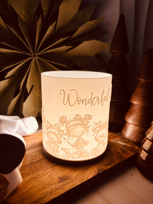 3D-Druckdatei - Windlicht - wonderful christmas