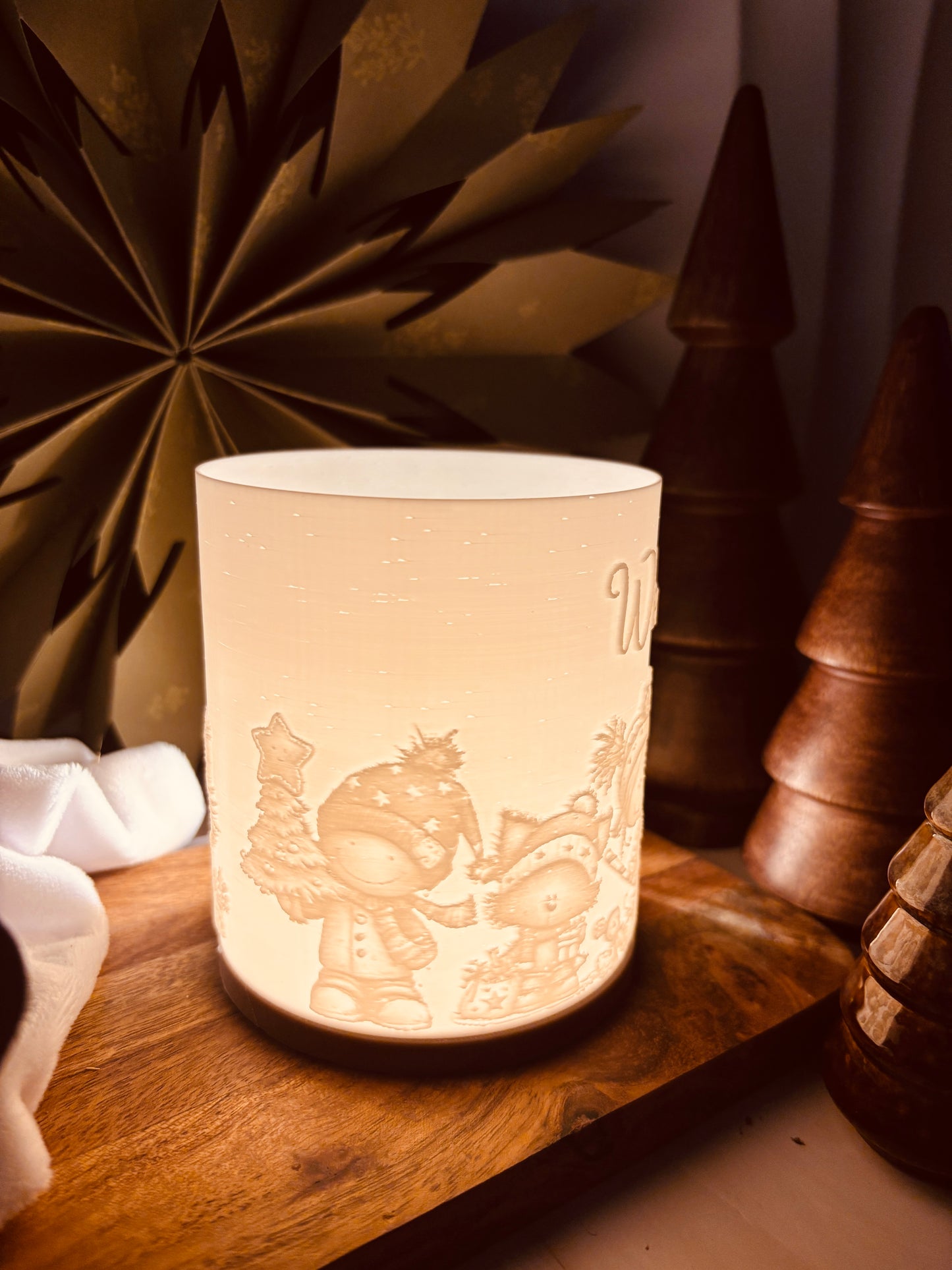 3D-Druckdatei - Windlicht - wonderful christmas