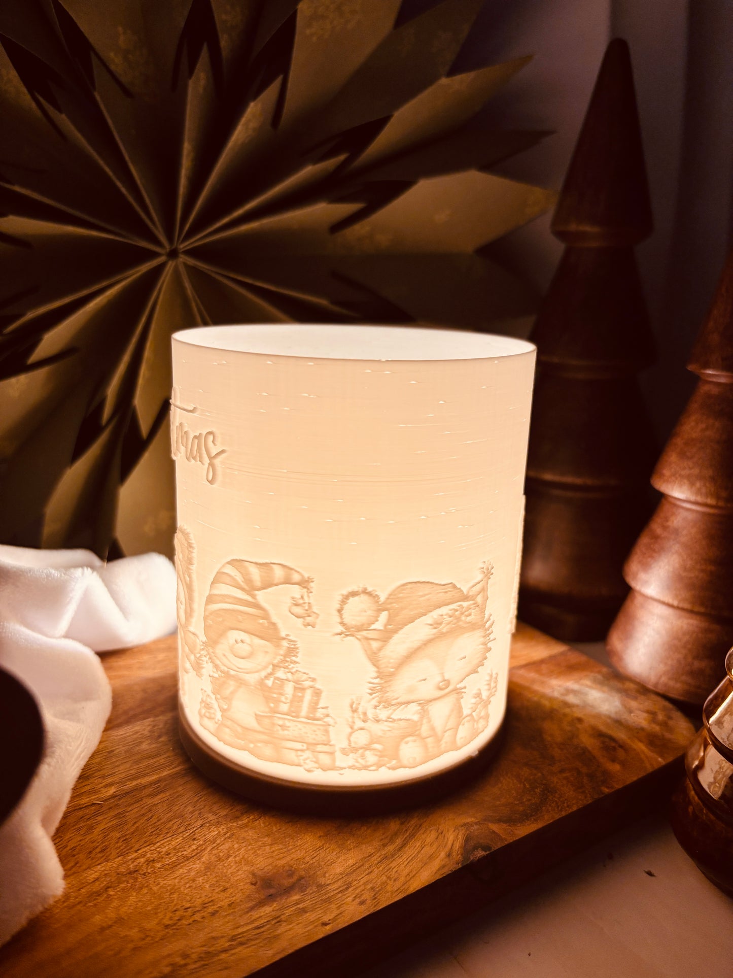 3D-Druckdatei - Windlicht - wonderful christmas