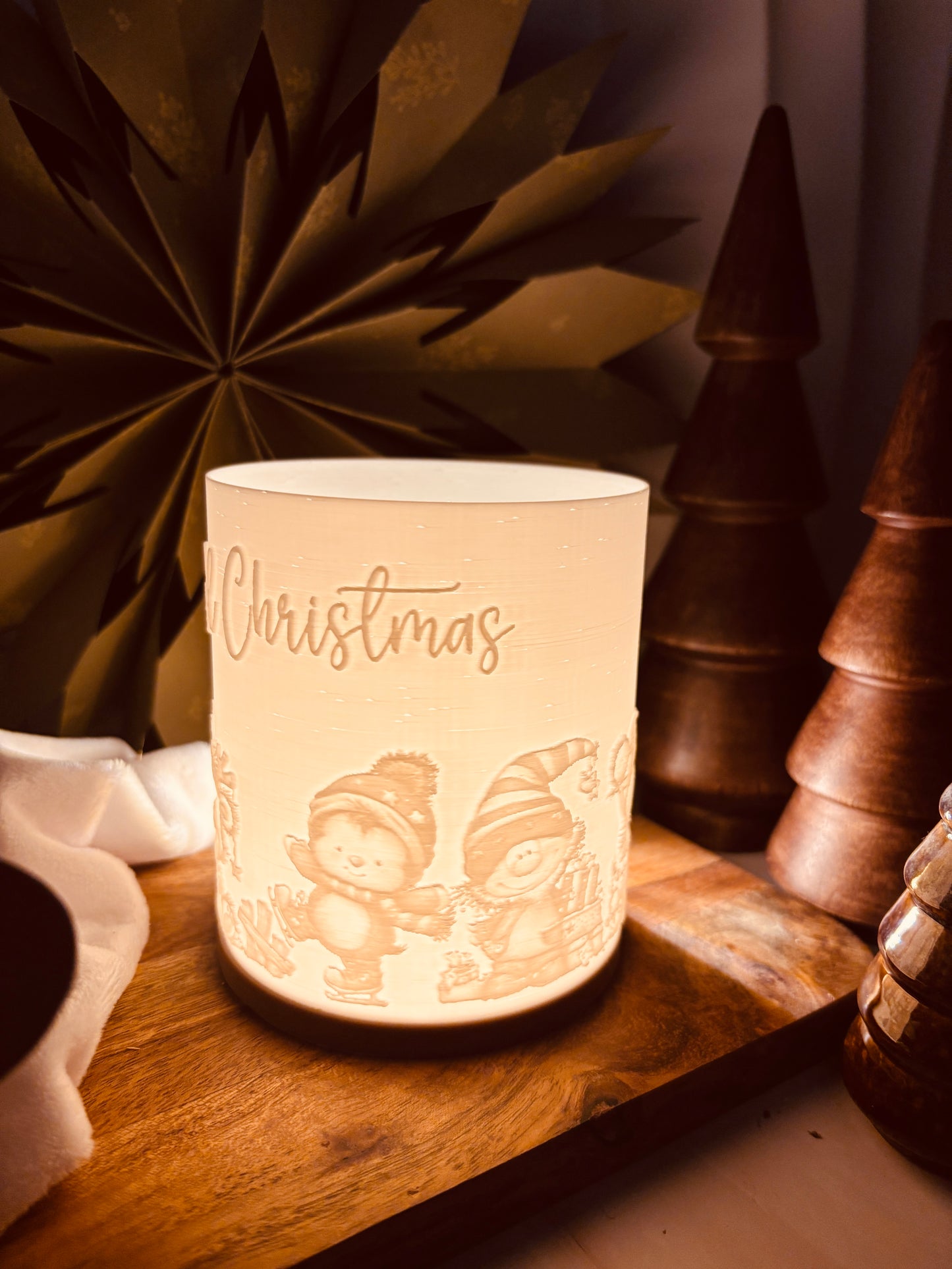 3D-Druckdatei - Windlicht - wonderful christmas