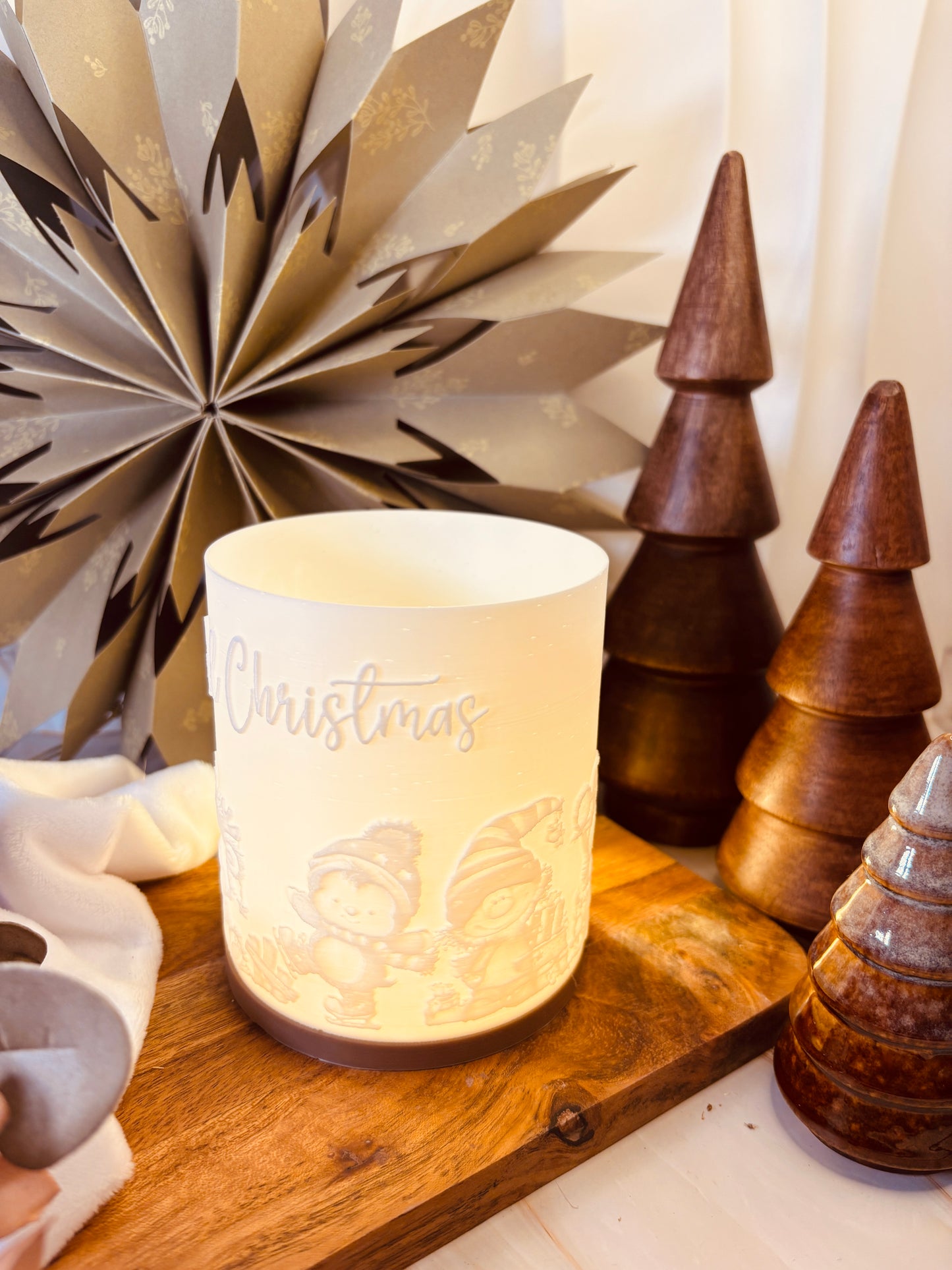 3D-Druckdatei - Windlicht - wonderful christmas