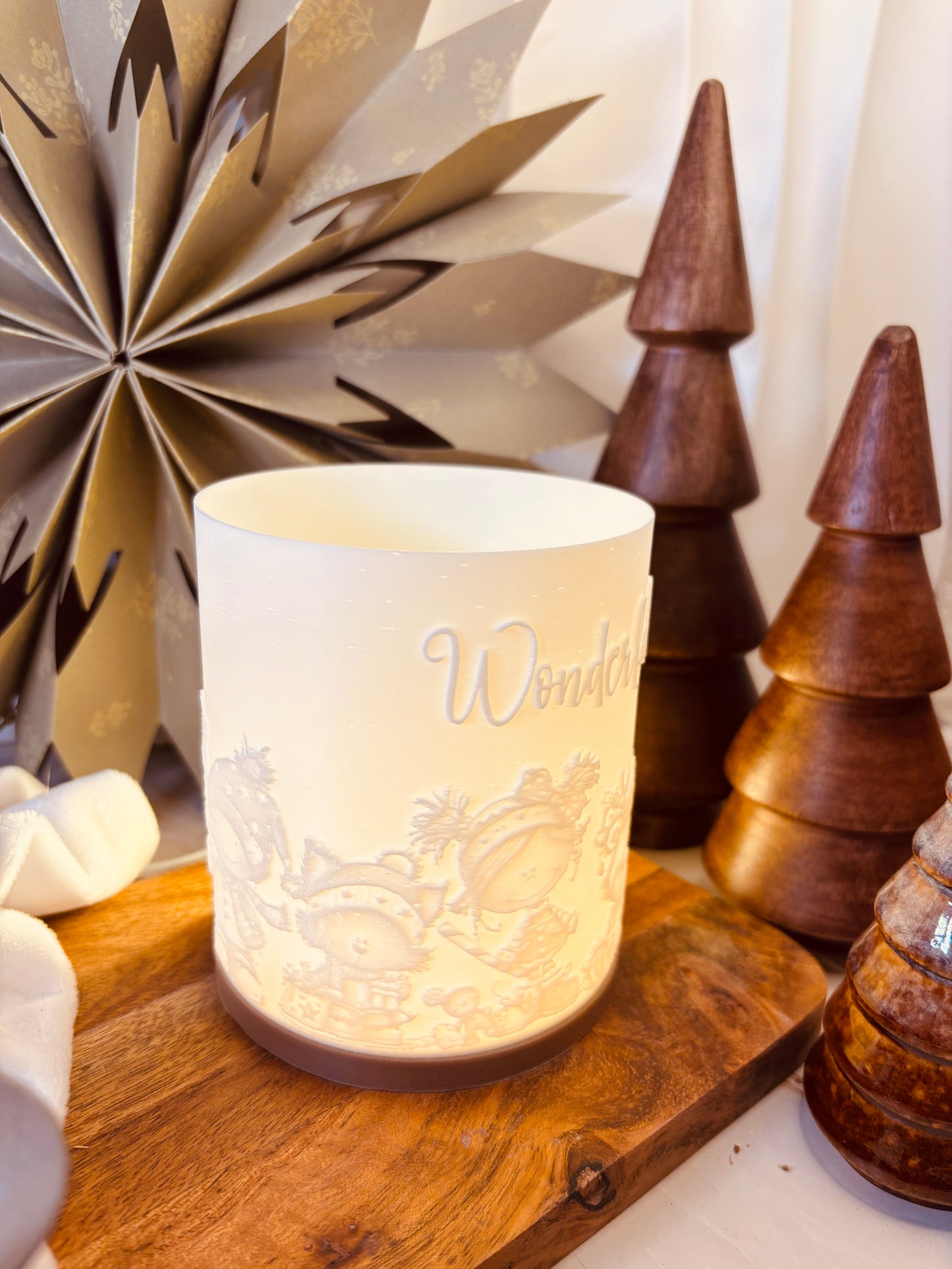 3D-Druckdatei - Windlicht - wonderful christmas