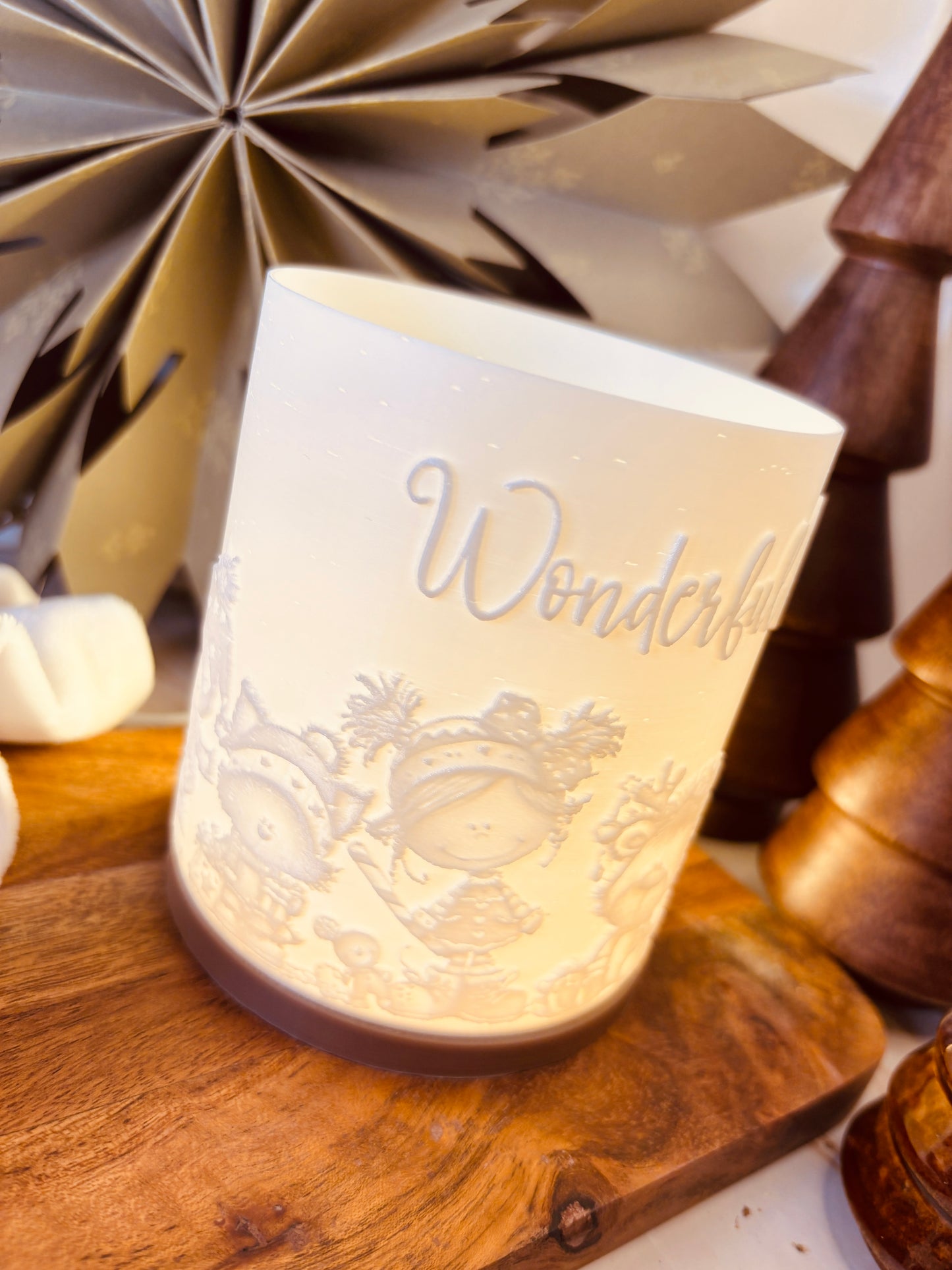 3D-Druckdatei - Windlicht - wonderful christmas