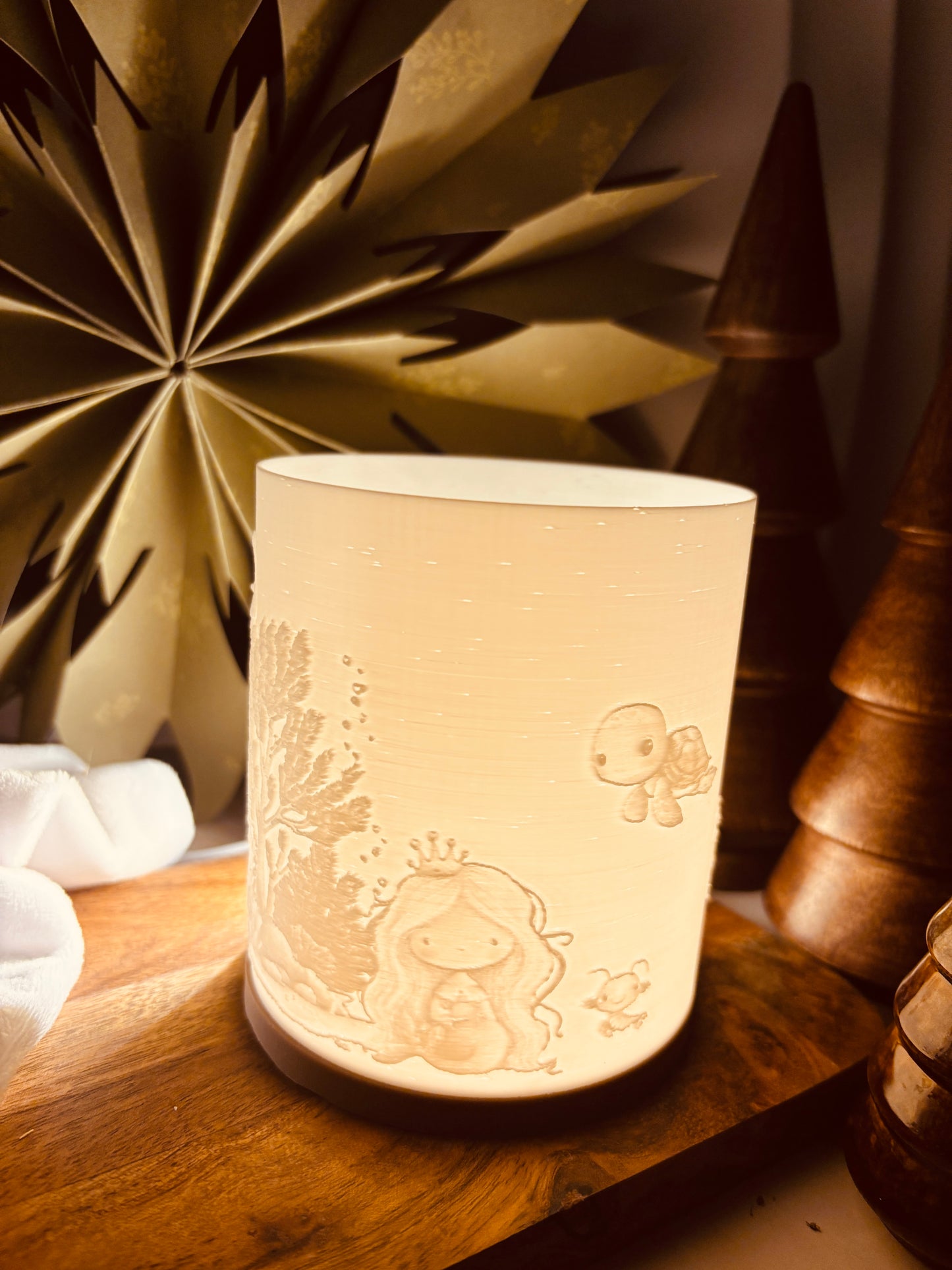 3D-Druckdatei - Nachtlicht - Meerjungfrau