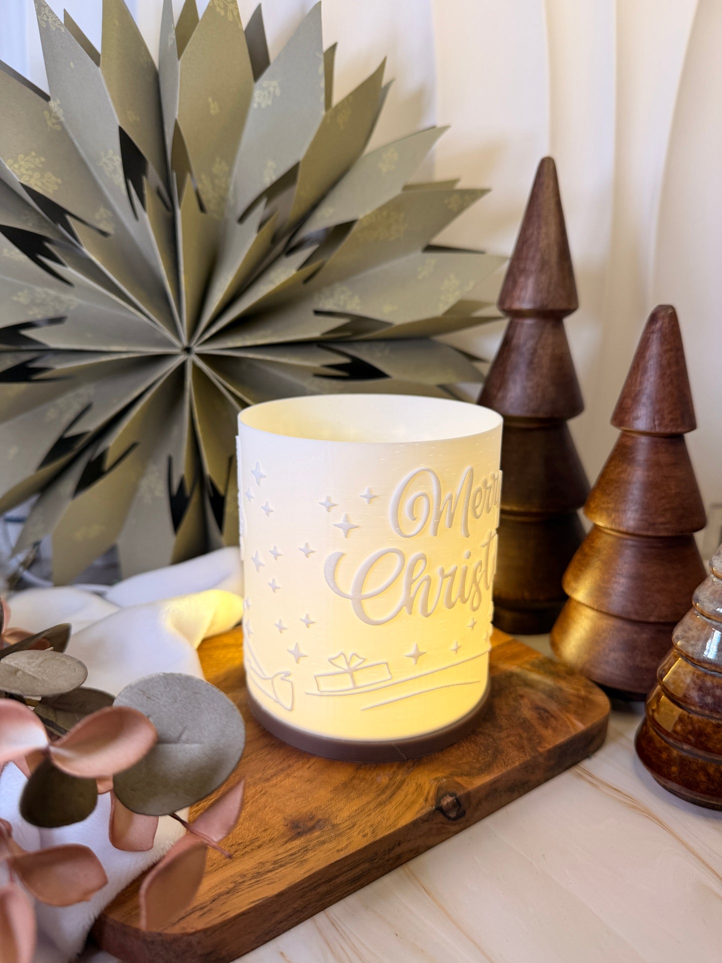 3D-Druckdatei - Windlicht - Rentier Rudoph