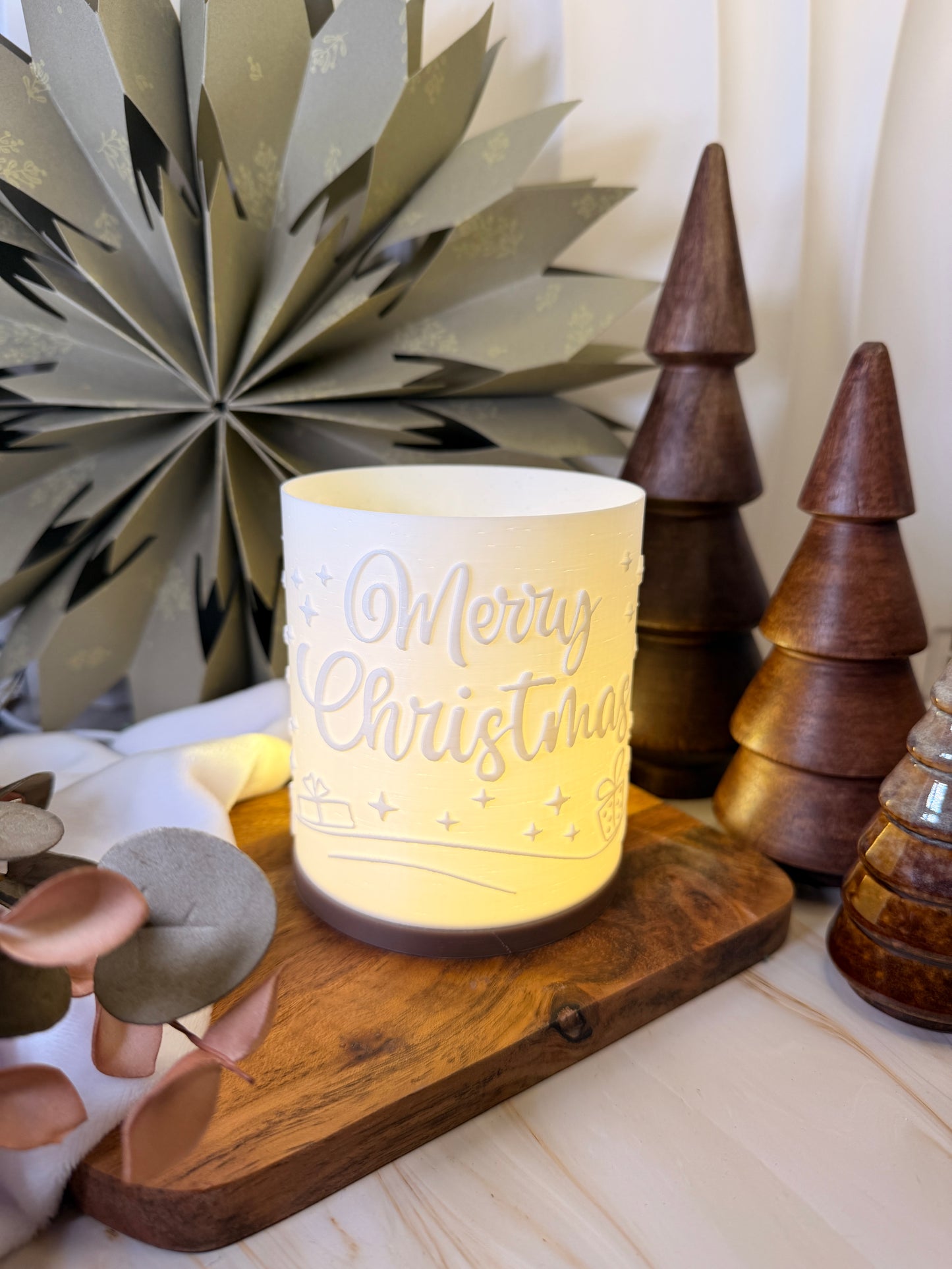 3D-Druckdatei - Windlicht - Rentier Rudoph